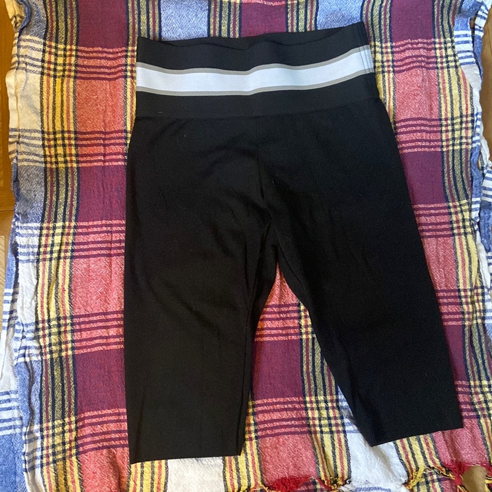 Black Akira biker shorts, size medium
